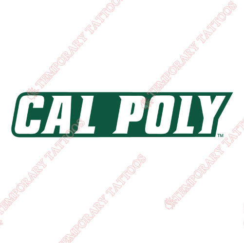 Cal Poly Mustangs Customize Temporary Tattoos Stickers NO.4053